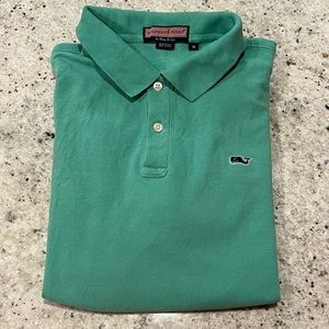 Mens Vineyard Vines Green Polo